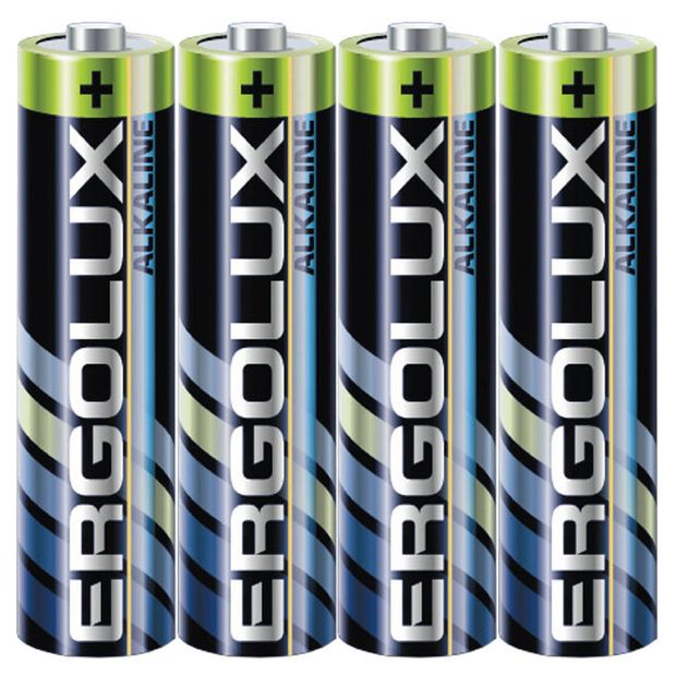 Батарейка алкалиновая Ergolux ААА 4 шт 100₽