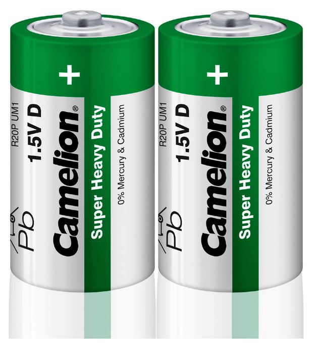 Батарейка солевая Ergolux R20 2 шт 90₽