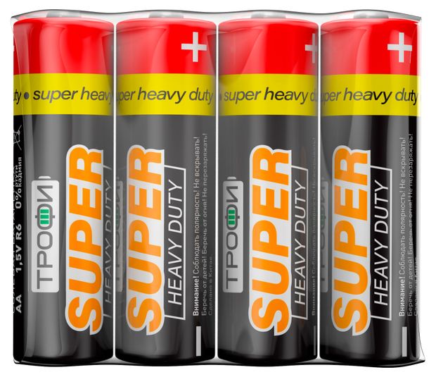 Батарейка Трофи Классика R06-4S типоразмер AA 4 шт 53₽