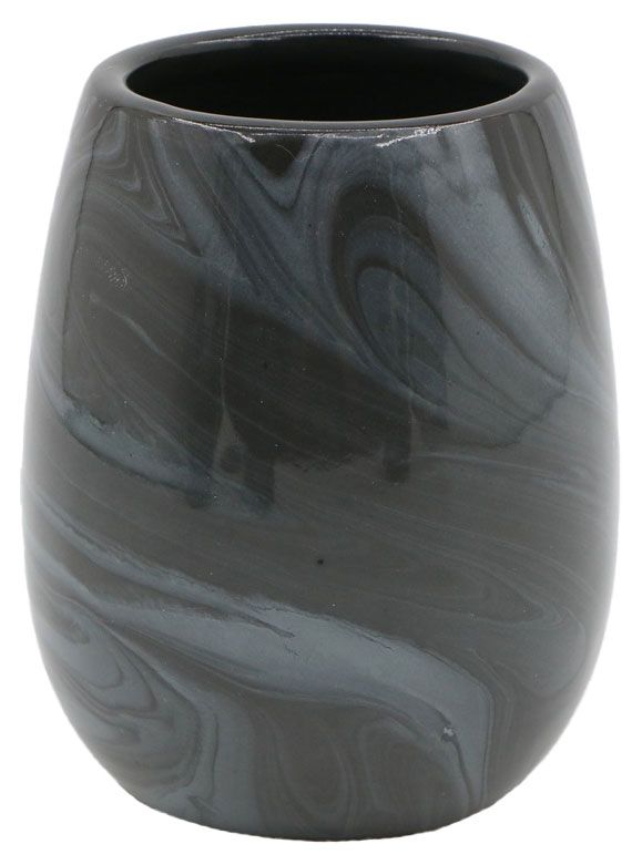 Стакан для зубных щеток Actuel черный мрамор 350₽