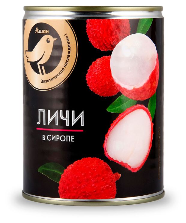 Личи АШАН Золотая птица в сиропе 300 г 170₽