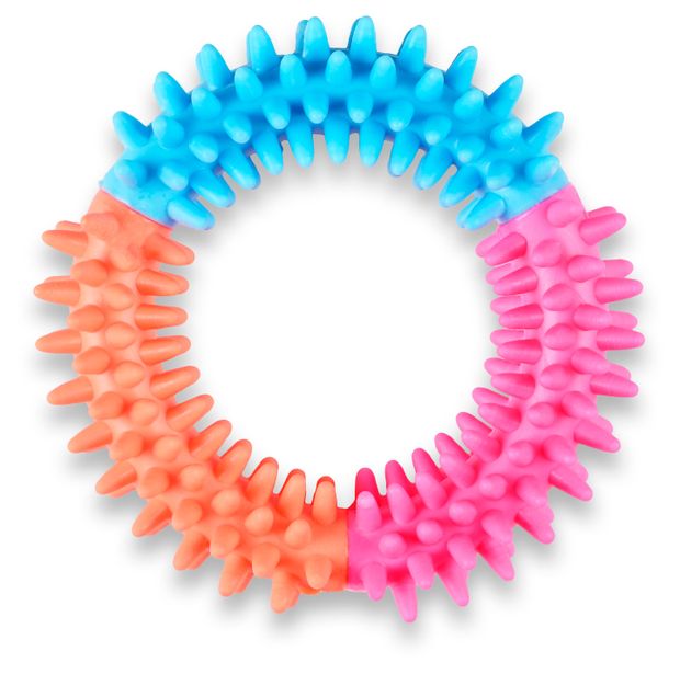 Игрушка для собак АШАН Красная птица Кольцо с шипами 98 см 155₽