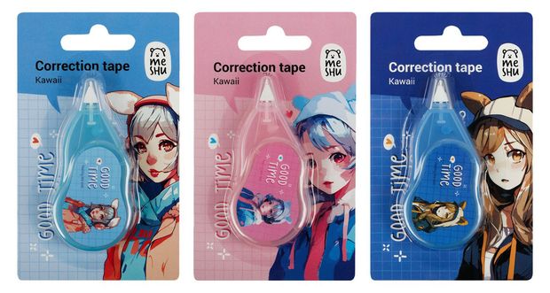 Корректирующая лента Meshu Kawaii 5 мм х 3 м, 1 шт в ассортименте