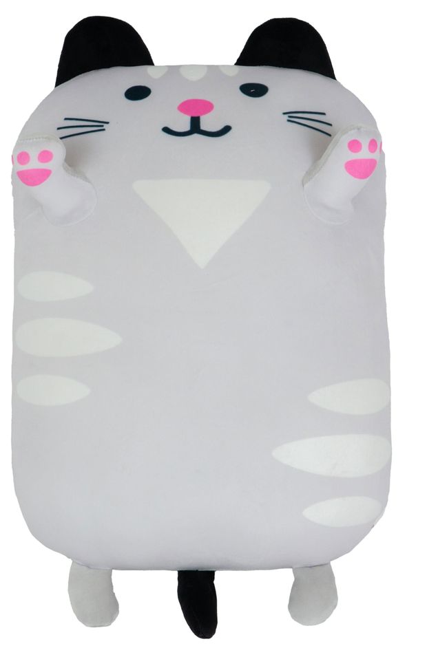 Игрушка мягкая ONE TWO FUN Кот серый 40 см 1100₽