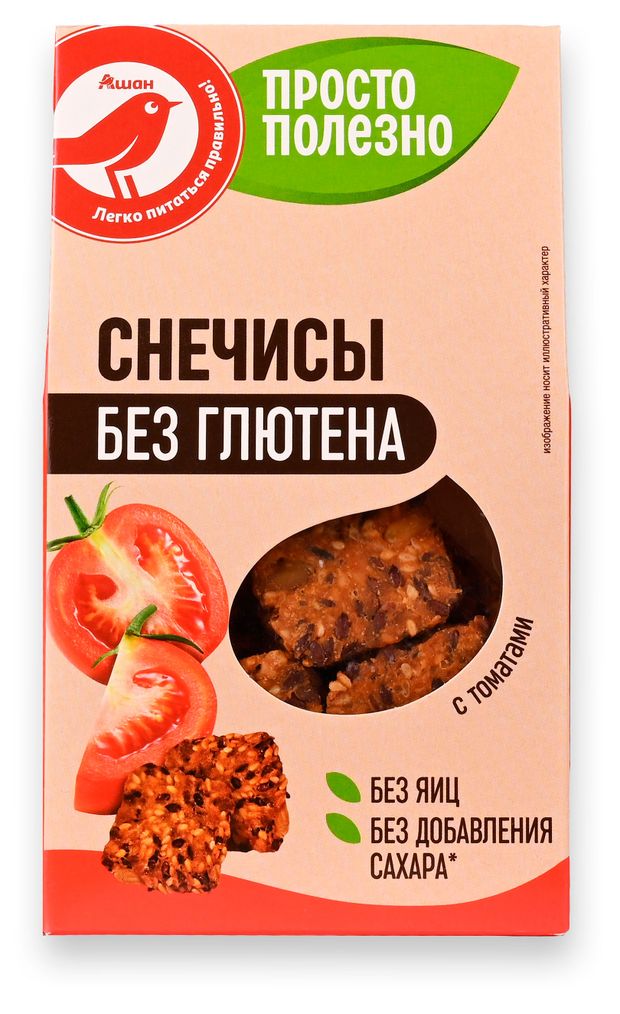 Снечисы АШАН Красная птица с томатами 70 г 140₽