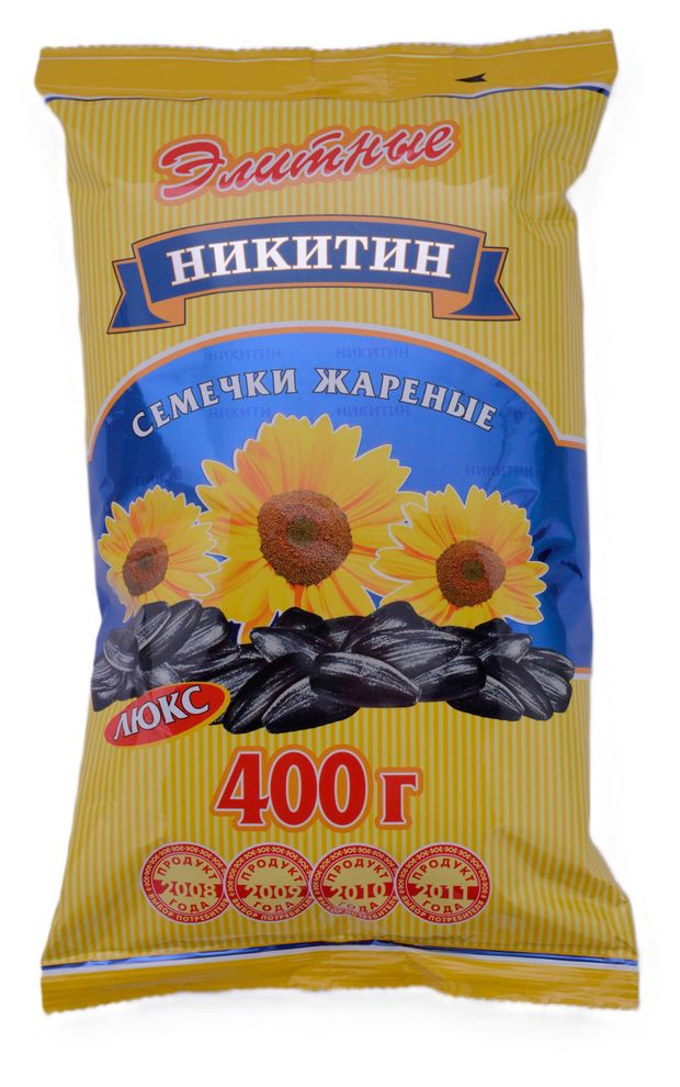 Семечки подсолнечника Никитин Элитные люкс жареные, 400 г