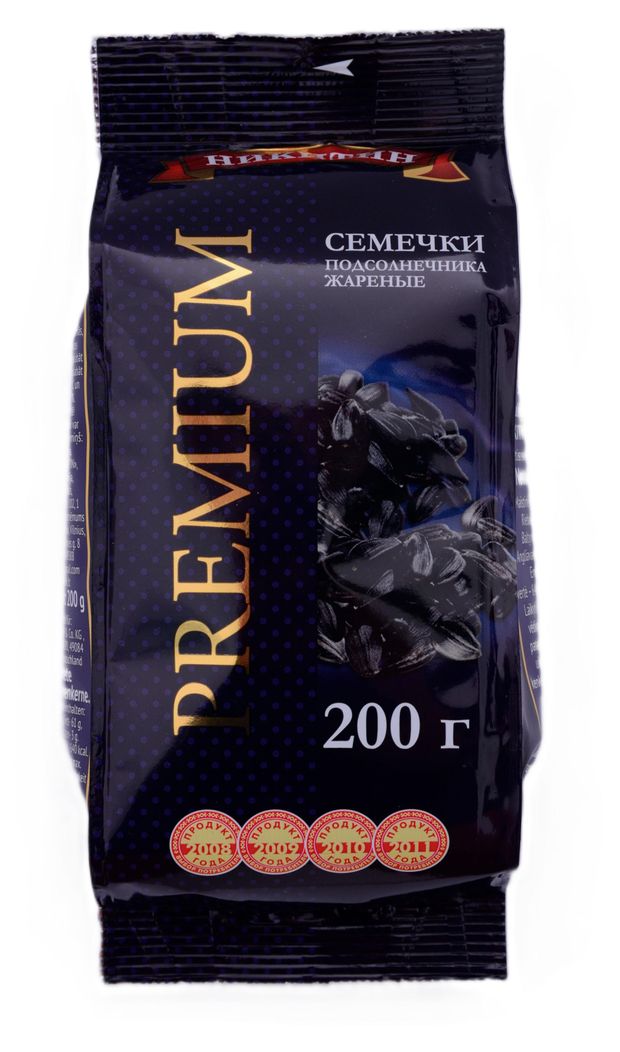 Семечки подсолнечника Никитин Премиум жареные, 200 г