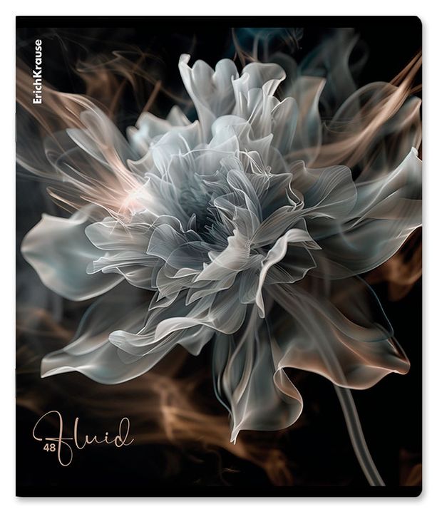 Тетрадь ErichKrause Flower Fluid в клетку А5, 48 л в ассортименте