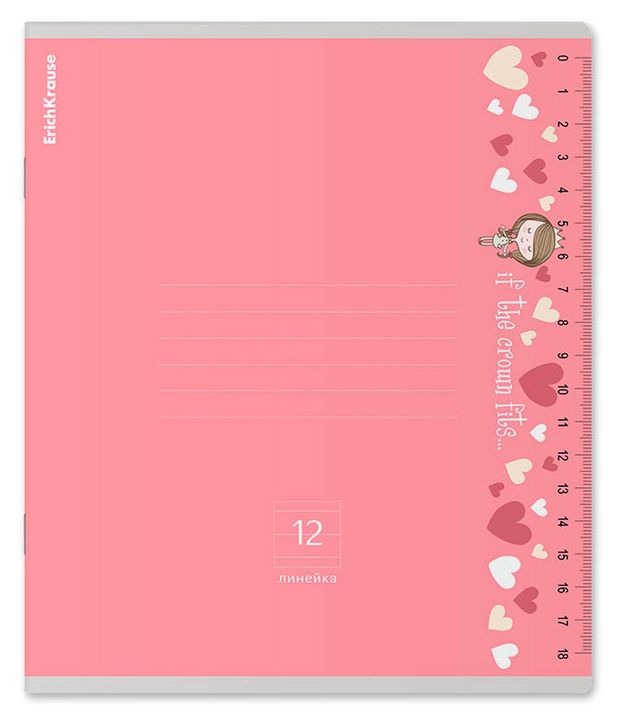 Тетрадь ErichKrause Ruler Magic в линейку А5, 12 л в ассортименте