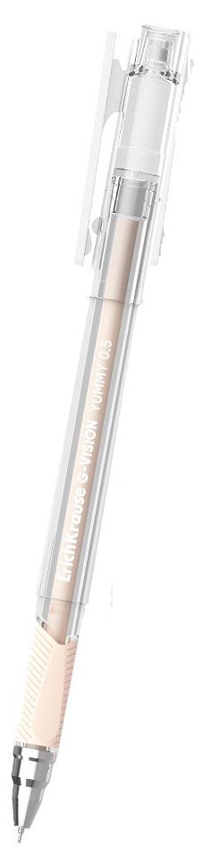 Ручка гелевая ErichKrause Stick&Grip Yummy 0,5мм синяя, 1 шт