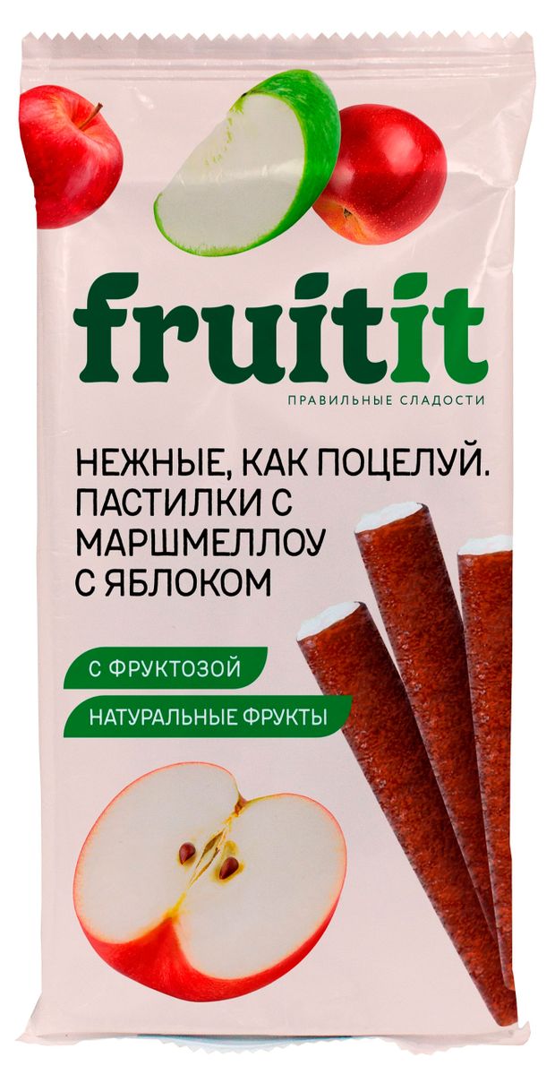 Пастилки Fruit It с маршмеллоу и яблоком, 55 г