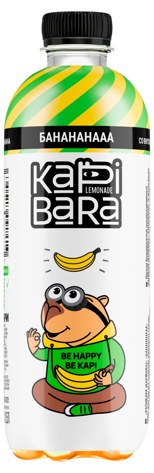 Напиток газированный Kapibara Банананааа, 0,5 л