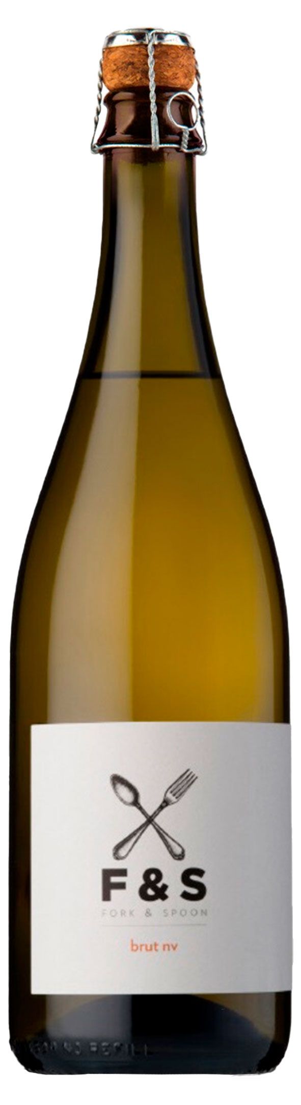 Игристое вино Fork & Spoon белое брют Австралия, 0,75 л
