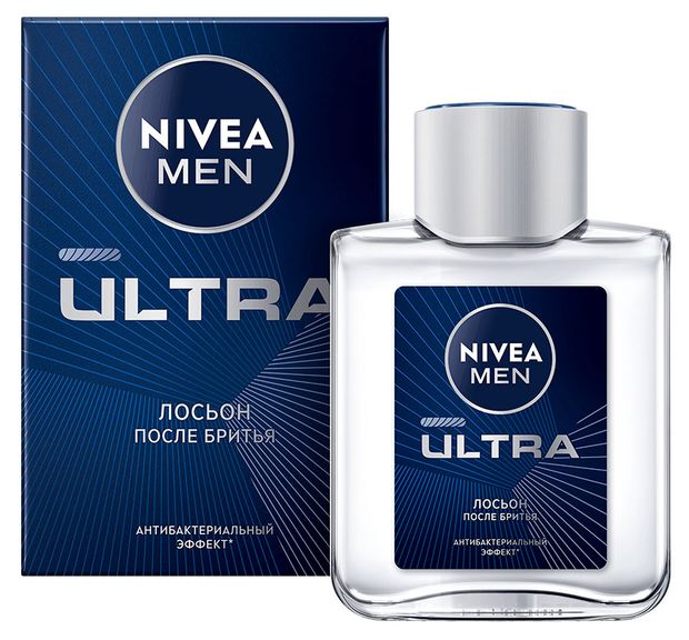 Лосьон после бритья NIVEA MEN ULTRA с антибактериальным эффектом, 100 мл
