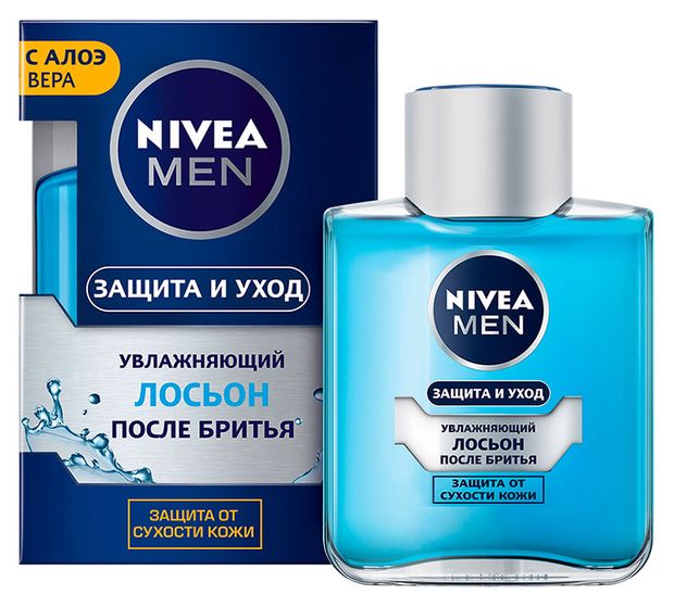 Лосьон после бритья увлажняющий NIVEA MEN Защита и уход с алоэ вера, 100 мл