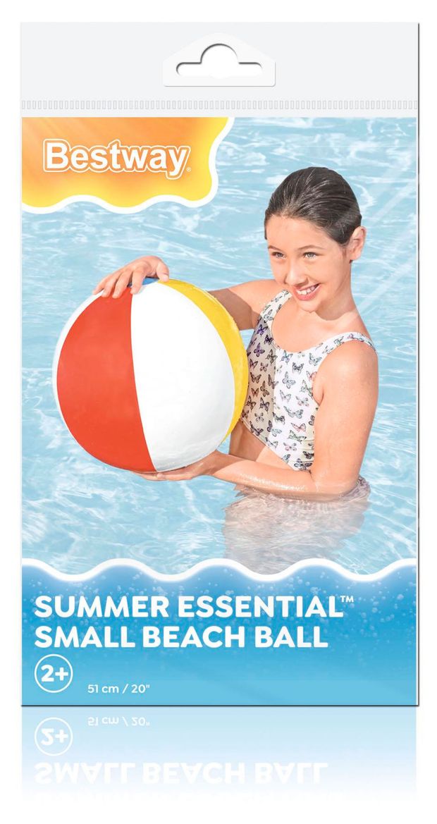 Мяч пляжный BESTWAY Summer Essential Small Beach Ball надувной 51 см 100₽
