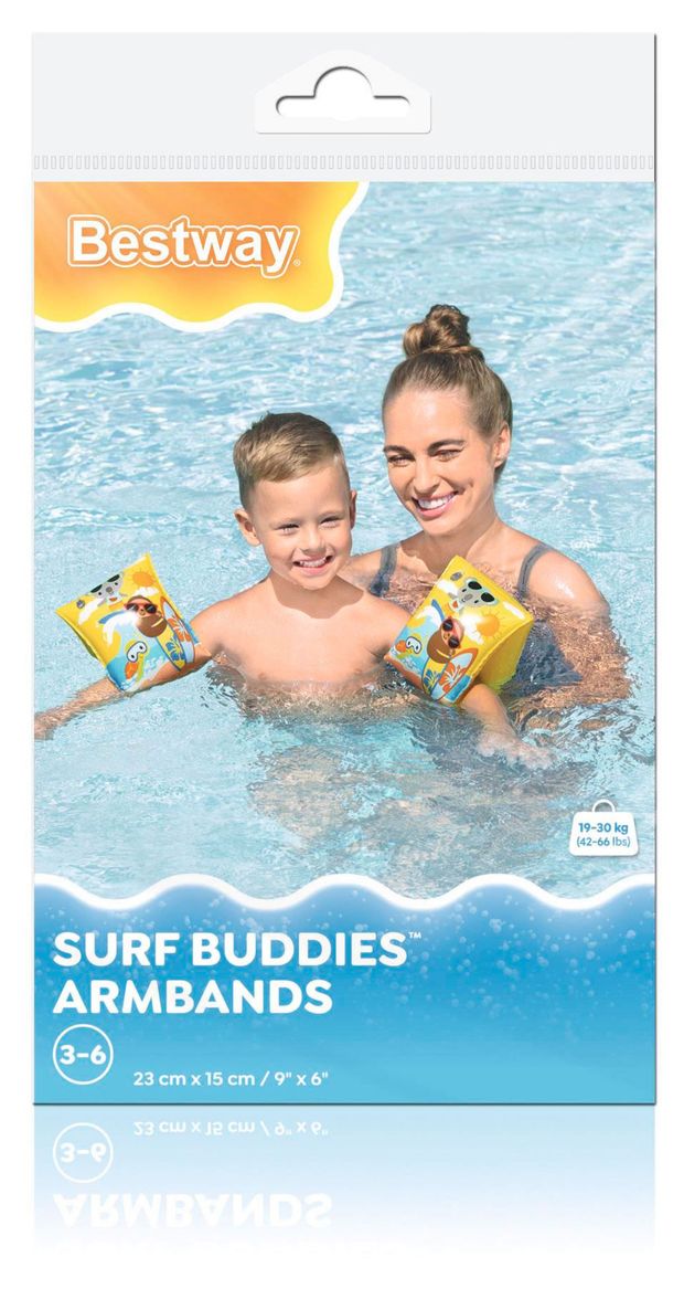 Нарукавники для плавания BESTWAY Surf Buddies Armbands, 23х15 см