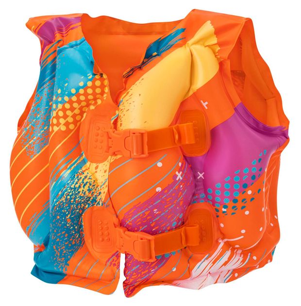Жилет надувной для плавания детский BESTWAY Swim Safe Colorify ToughLite Swim Vest 19-30 кг 650₽