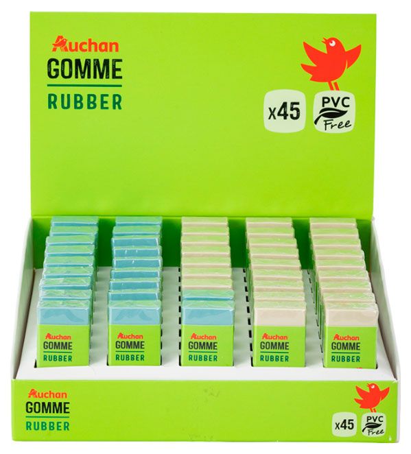 Ластик АШАН Красная птица 1 шт в ассортименте 15₽