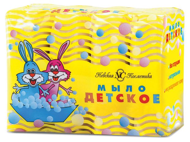 Мыло туалетное детское Невская косметика 4x100 г 130₽
