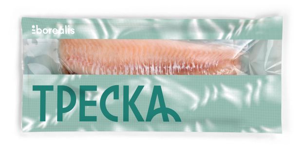 Треска замороженная Borealis филе без шкуры, 600 г