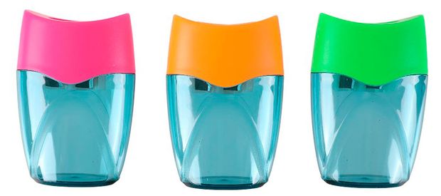 Точилка коллекция Нео вайб, с 2 отверстиями, 6,5х4,5х2,5 см в ассортименте