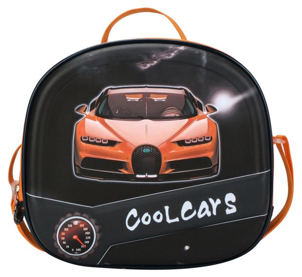 Ланч-бокс Cool cars черно-оранжевый, 1 шт