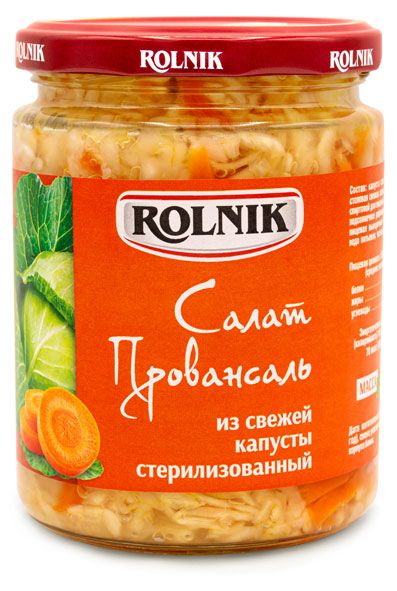 Салат из свежей капусты Rolnik Провансаль, 420 г