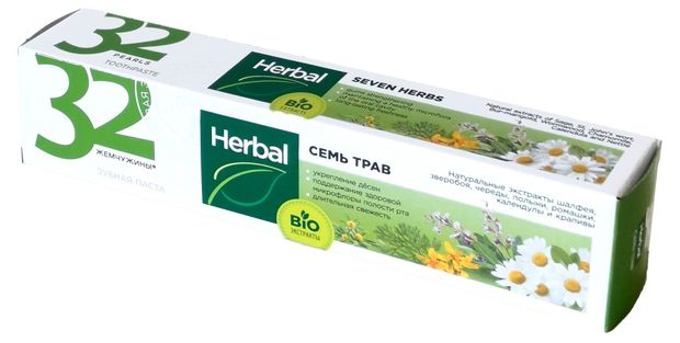 Зубная паста Modum 32 Жемчужины Нerbal Семь трав 100 г 209₽