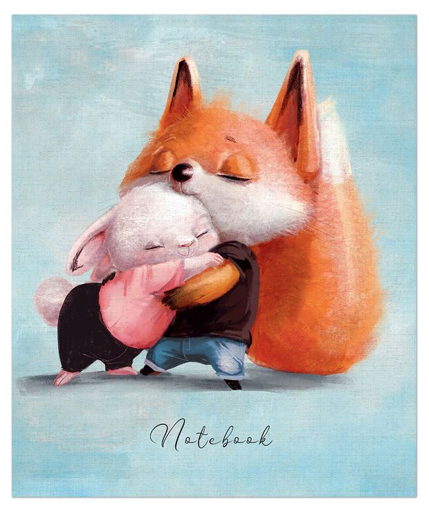 Тетрадь Полином Обнимашки в клетку 48 л в ассортименте 80₽