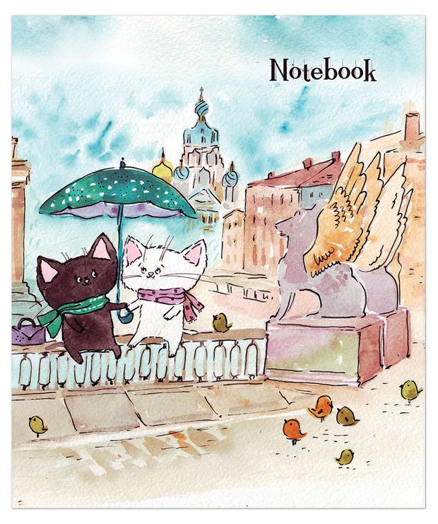 Тетрадь Полином Приключения Хвостиков в клетку 48 л в ассортименте 80₽