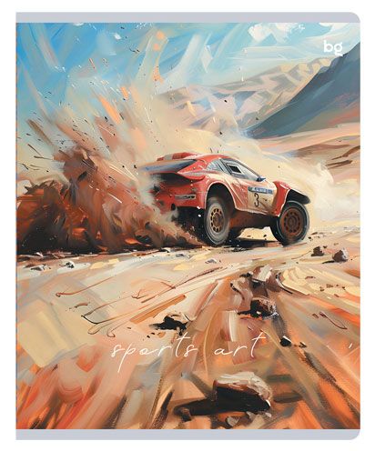 Тетрадь BG Sports art в клетку А5 48 л, 1 шт в ассортименте