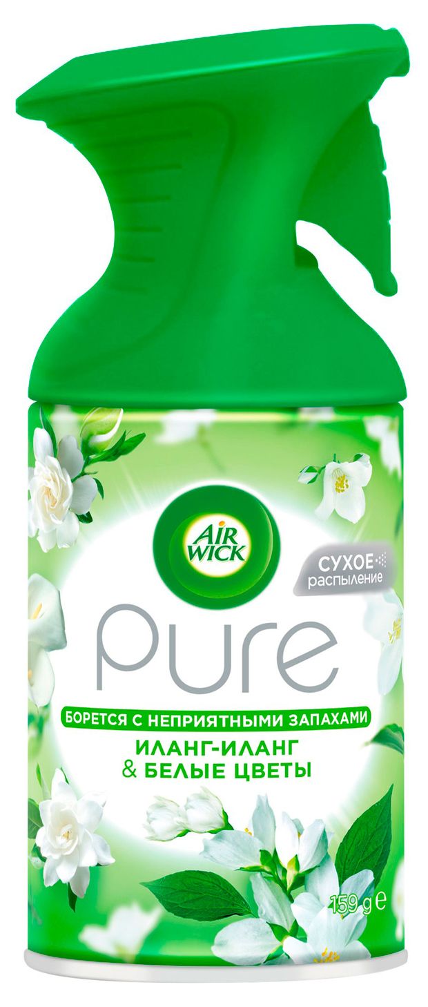 Освежитель воздуха Airwick Pure Иланг-иланг и белые цветы, 250 мл