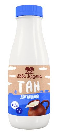 Тан Два Казака Домашний 1% БЗМЖ, 500 г