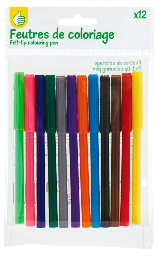 Фломастеры Каждый день 12 цветов 30₽