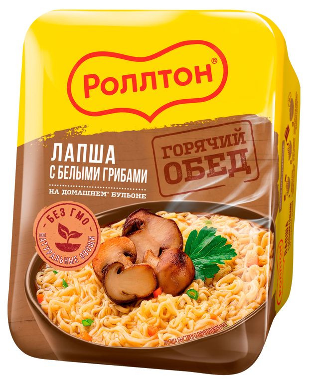Лапша быстрого приготовления Роллтон с белыми грибами по-домашнему 90 г 60₽