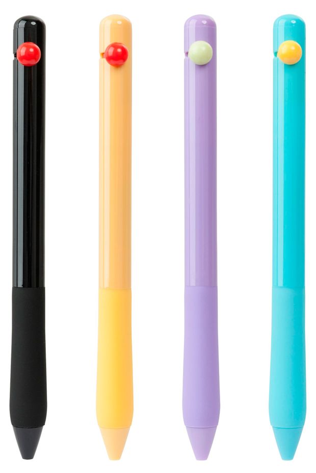 Ручка гелевая АШАН Красная птица автоматическая черная 07 мм в ассортименте 30₽