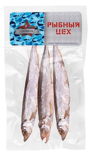 Корюшка вяленая Рыбный цех неразделанная, 100 г