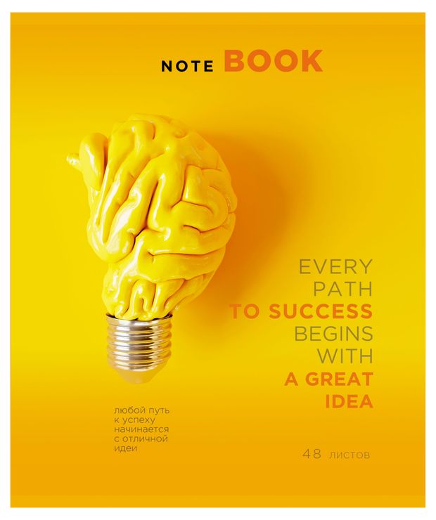 Тетрадь ПЗБМ Не желтая пресса в клетку А5, 48 л в ассортименте