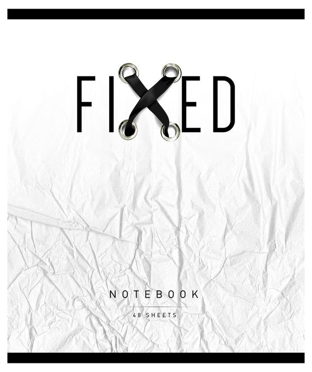 Тетрадь ПЗБМ Фикс в клетку А5, 48 л в ассортименте