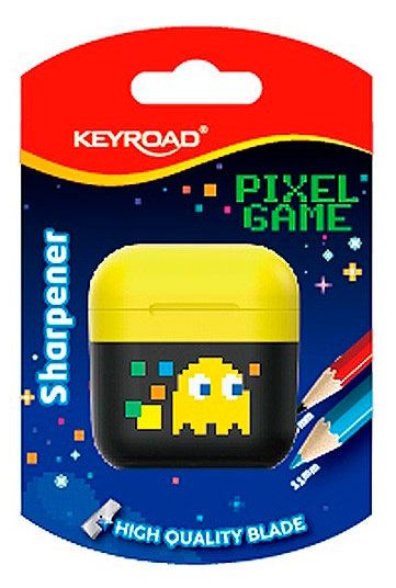 Точилка KEYROAD pixel game2 отверстия с контейнером 1 шт в ассортименте 94₽