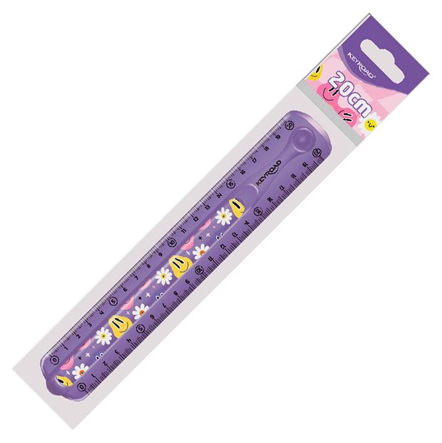 Линейка KEYROAD Flexible для девочки гибкая 20см 1 шт 70₽