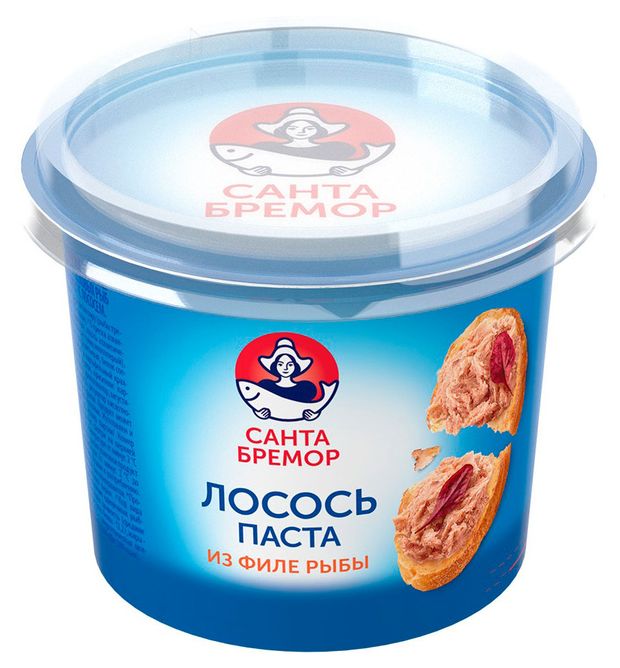 Паста из филе тресковых рыб Санта Бремор Лосось Паста с лососем, 140 г