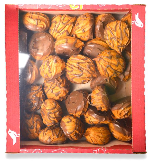 Изделие заварное АШАН Красная птица Пышка-хваст в глазури, 320 г