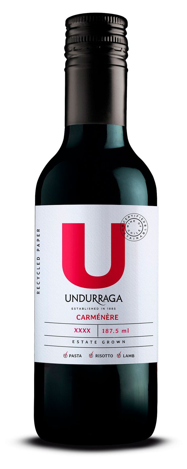 Вино Undurraga Carmenere красное сухое Чили, 0,187 л