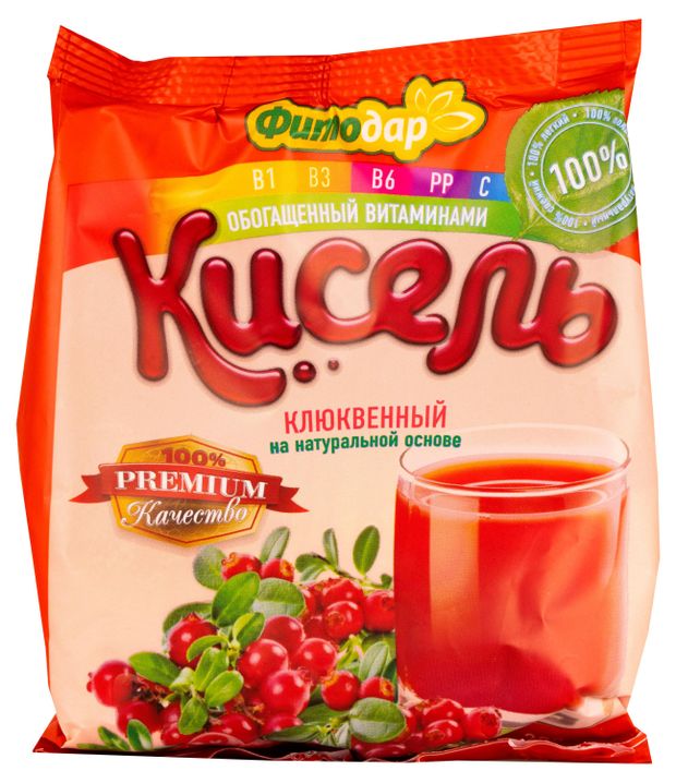 Кисель Фитодар клюквенный 200 г 90₽