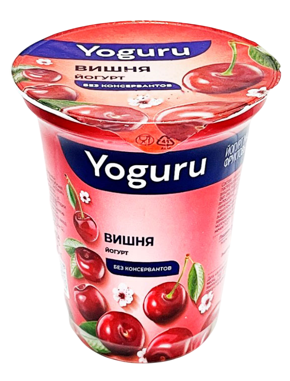 Йогурт Yoguru Вишня 1,5%, 310 г