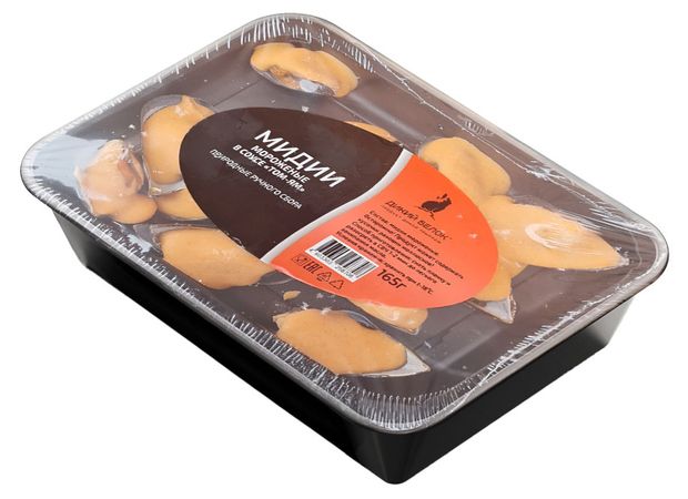 Мидии замороженные Дикий Белок в соусе Том-Ям 165 г 300₽