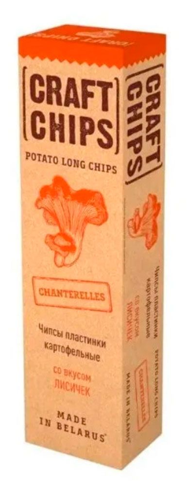 Чипсы картофельные Онега Крафтовые пластинки со вкусом лисичек, 90 г