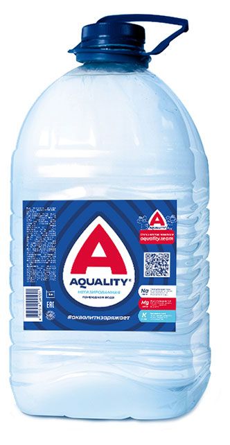 Вода минеральная Aquality негазированная, 5 л